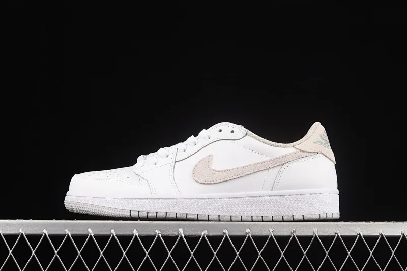 All categories Air Jordan Jordan series basketball shoes Air Jordan 1 Low Air Jordan 1 Low AJ1 Joe 1 low-top beige white gray cultural and leisure sports sneakers CZ0775-100
